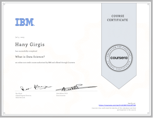 شهادة What is Data Science? من IBM